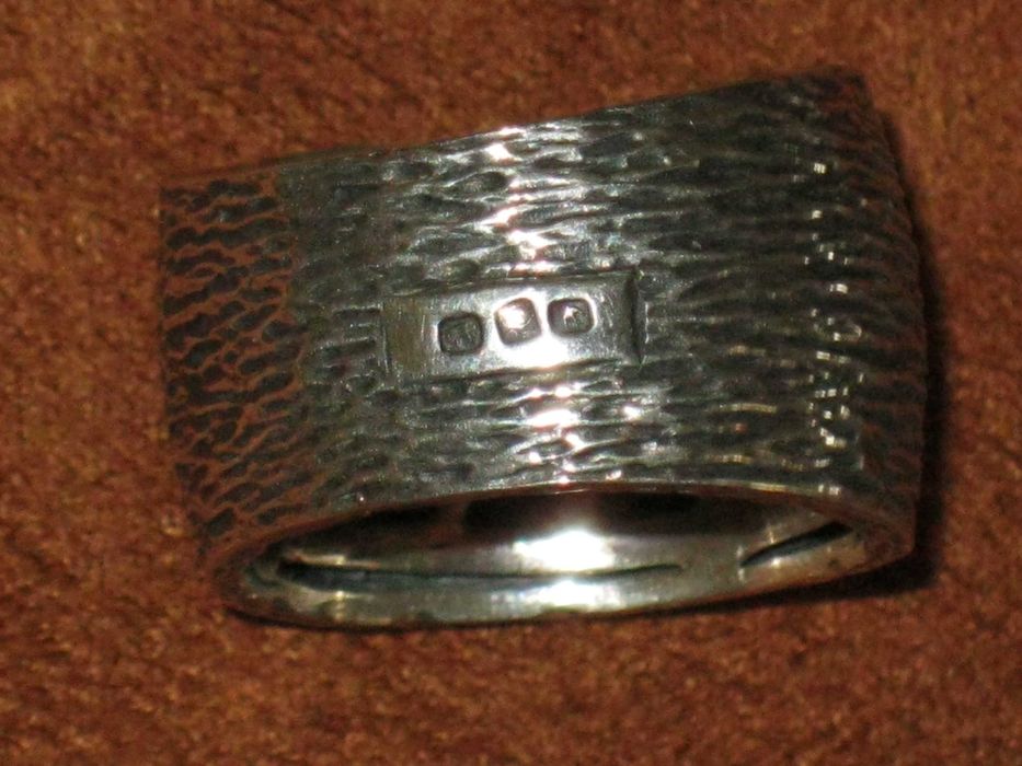 Anel Prata 925`/.. e Ouro 9K 375`/.. C/Contraste