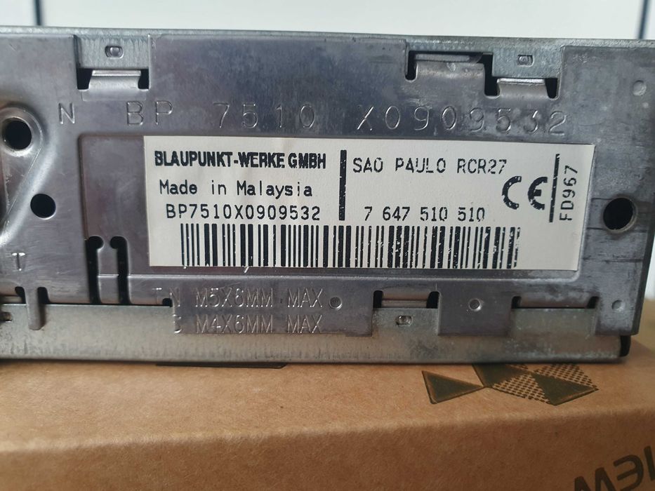Radio Blaupunkt Seat Skoda Sao Paulo RCR27
