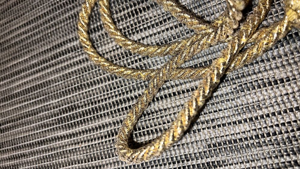 Złoty Sznur do stroju komunijnego 245 cm