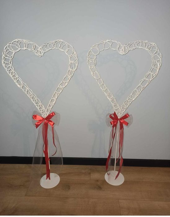 Serca wiklinowe stojące 120cm