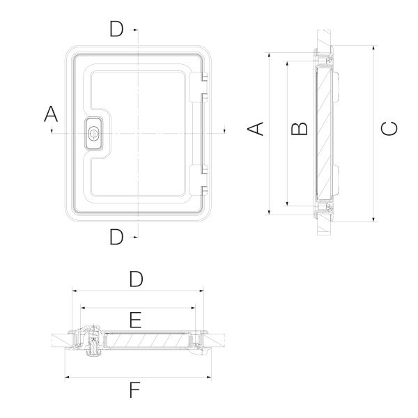 Porta exterior de serviço Dometic SK5 (Autocaravana / Campervan)
