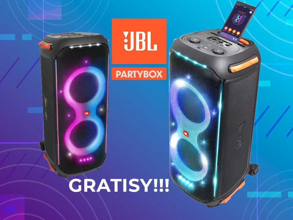 Wynajem głośnik głośnika JbL Party Box 310 710 DJ impreza oświetlenie