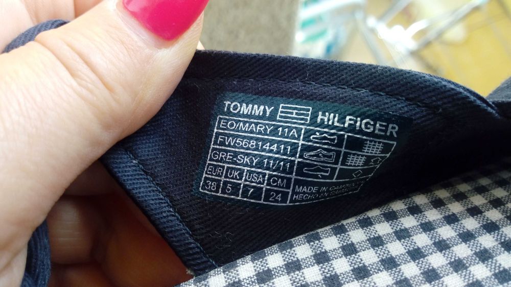TOMMY HILFIGER MARY - sandały na koturnie, rozmiar 38, stan idealny