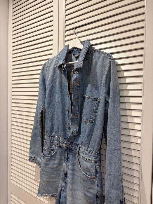 Zara kombinezon jeansowy rozmiar M