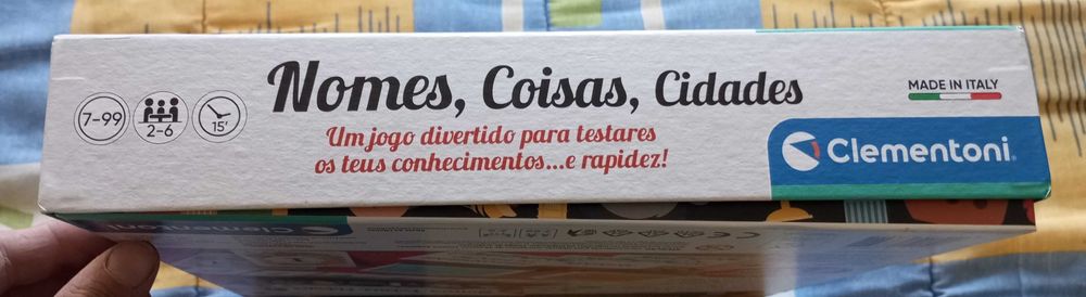 Jogo Nomes, Coisas e Cidades da Clementoni -Como novo