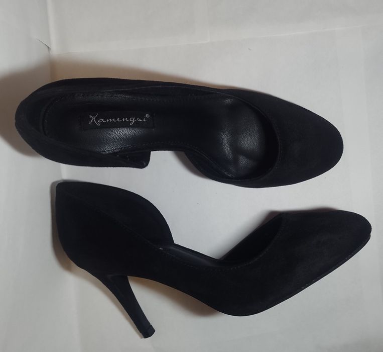 туфлі чорні замшеві