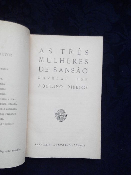 Raro - Aquilino Ribeiro - As três mulheres de Sansão