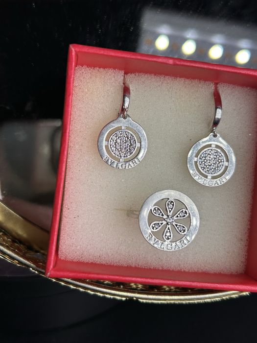 Набір прикрас Bvlgari серебро 925 пробы !