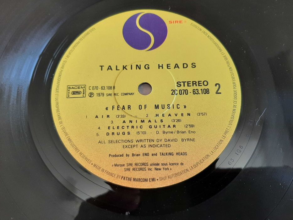 Talking Heads - Fear Of Music - França - Vinil LP
