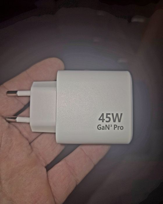 Ładowarka sieciowa Szybka GaN3 Pro 45W USB-C PD + USB-A QC 3.0