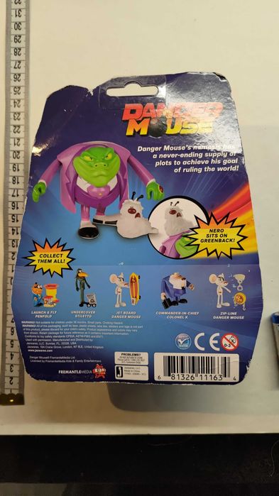 Danger Mouse Baron Greenback фигурки игрушки машинка опасная мышь