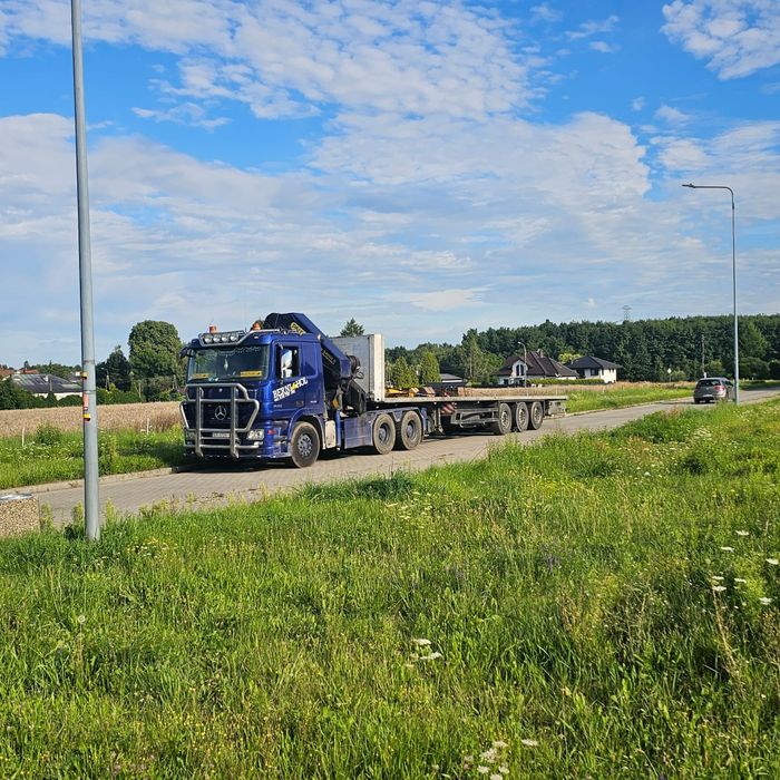 HDS 40 T 36 m usługi dźwigowe transportowe niskopodwoziowe platforma