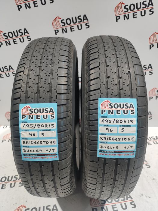 2 pneus semi novos 195-80R15 Bridgestone - Oferta dos portes