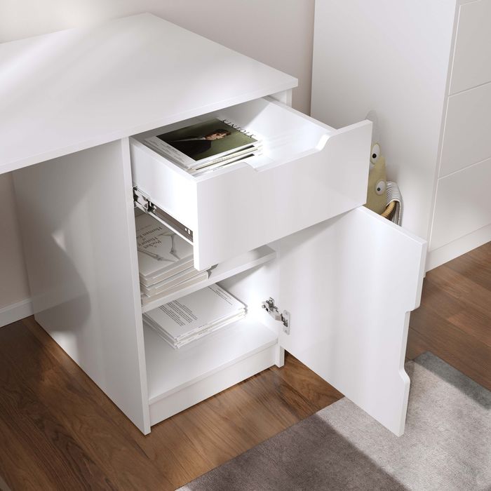 Стіл письмовий з надбудовою стелаж тумба шухляда полка