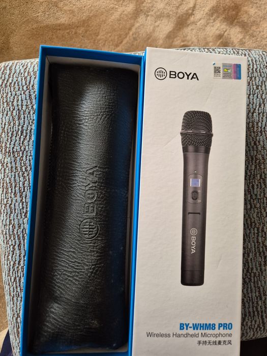 Microfone Sem Fios de Mão BOYA BY-WHM8 Pro UHF (Como Novo / Caixa Original)