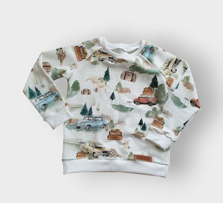 bluza dla chłopca STARE SAMOCHODY VINTAGE warszawa handmade