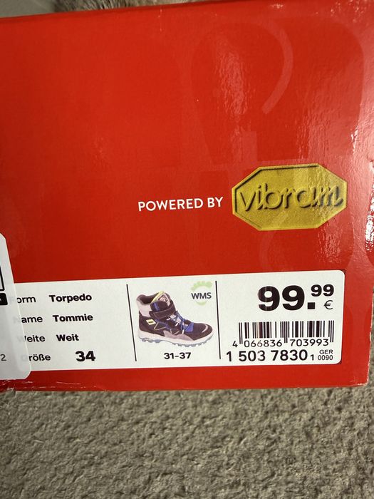 Elefanten зимові термочобітки з підошвою vibram 34р