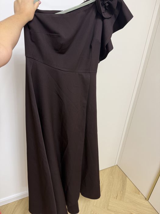 Sukienka maxi brazowa kora sklepmalgorzata