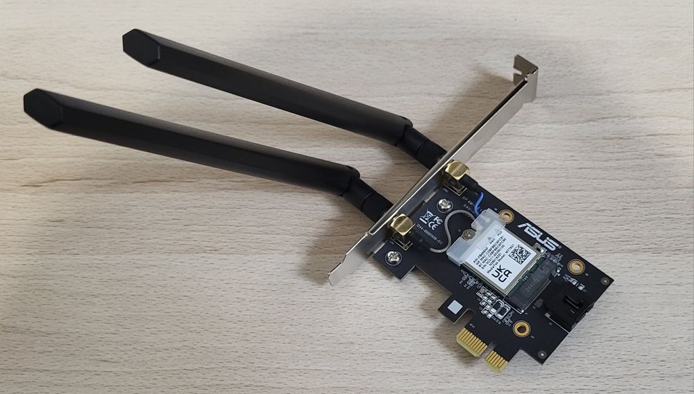 PCI-e Wi-Fi Bluetooth aдaптep ASUS PCE-AX1800
