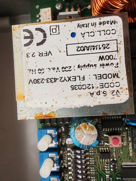 Automatismo a funcionar com placa