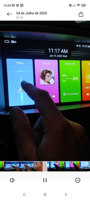 Rádio Android para Toyota Yaris Novo