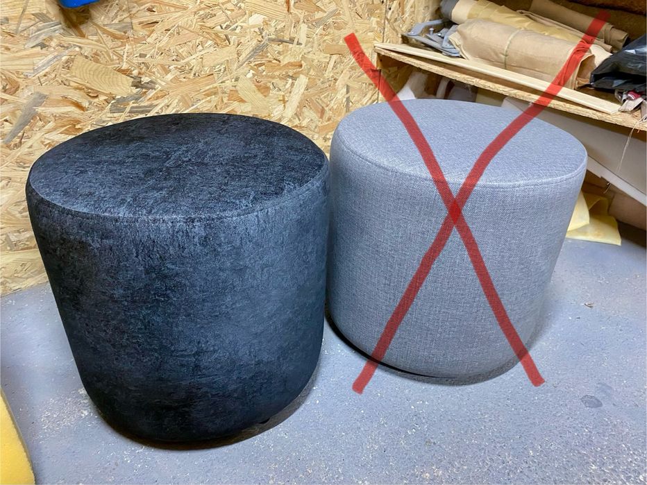 Круглі пуфи діаметром 40см.