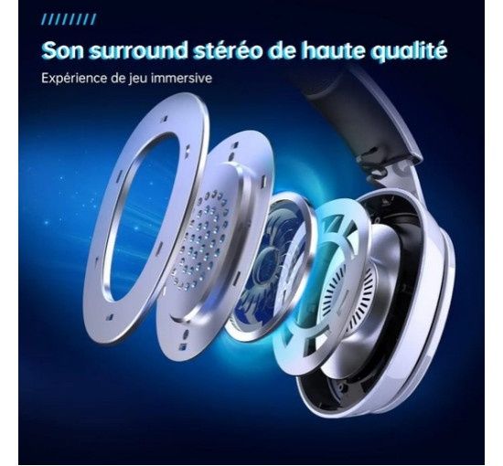 для ПК, PS4, PS5, Mac, Switch, беспроводные наушники Bluetooth