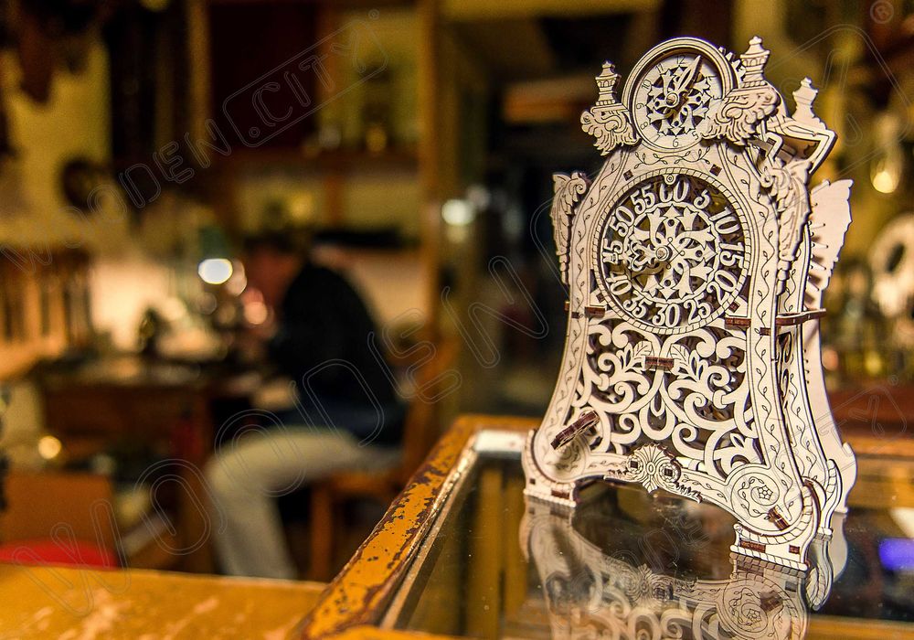 Relógio Mágico com mecanismo – Puzzle 3D em madeira – Novo e selado