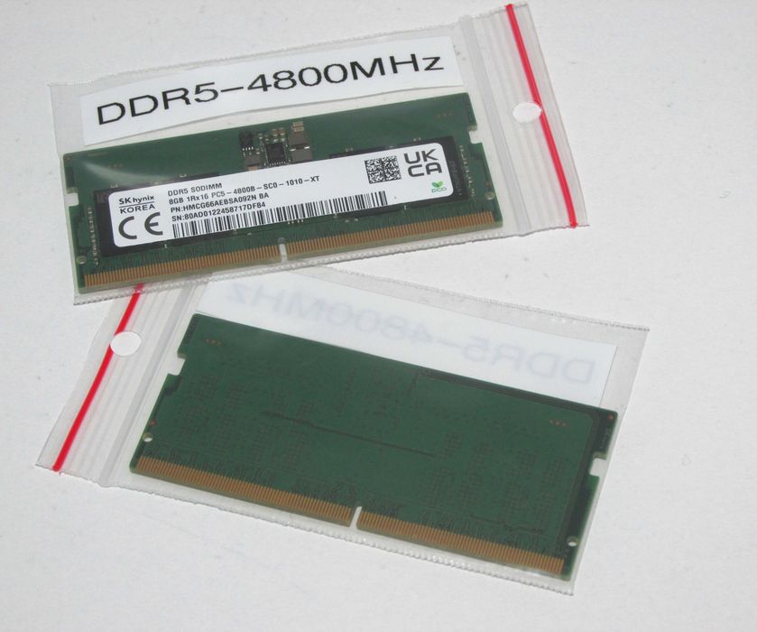16GB Ram DDR5 (2x8GB) SoDimm SK Hynix 4800Mhz