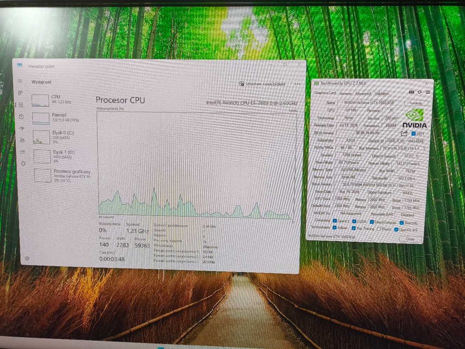 Komputer do gier! GTX 1060 6GB / xeon E5-2689 / 16GB ram/SSD + hdd/RGB