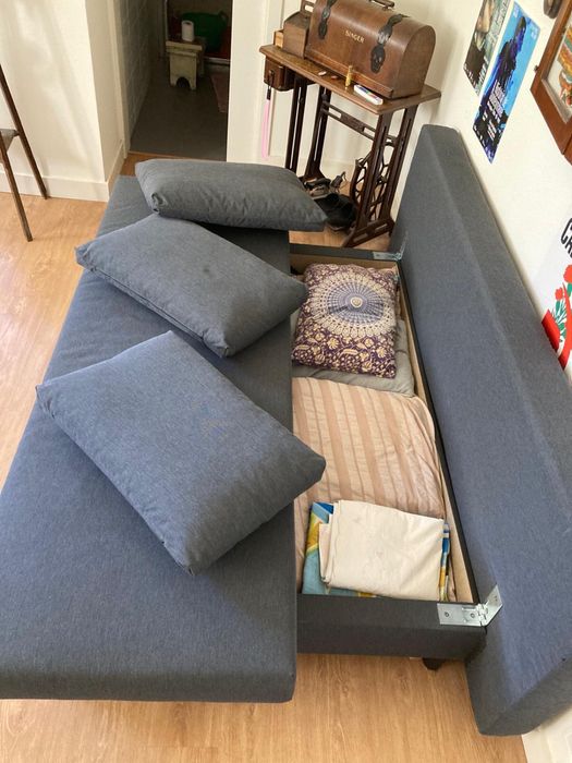 Vendo sofá cama 3 lugares Ikea,  modelo Älvadalen
