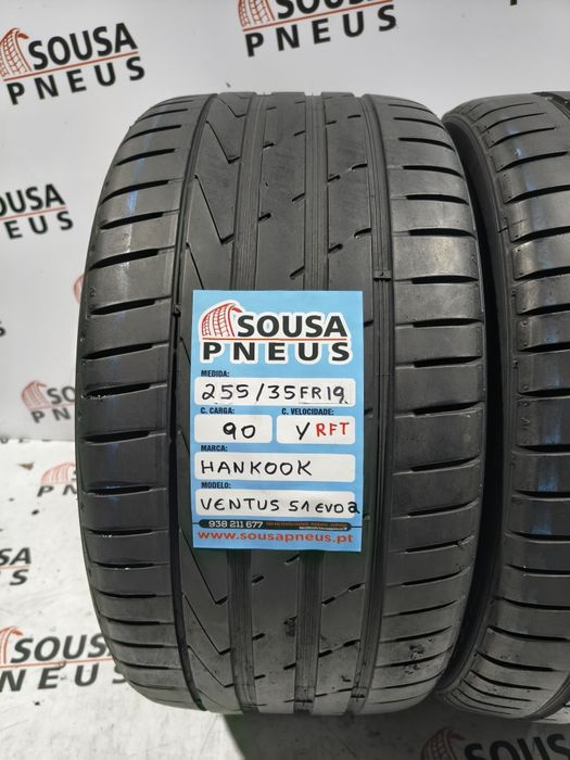 2 pneus semi novos 255-35R19 RFT Hankook - Oferta dos Portes