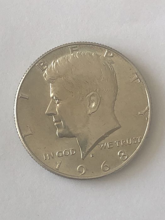 Half Dollar 1968 r. Srebro