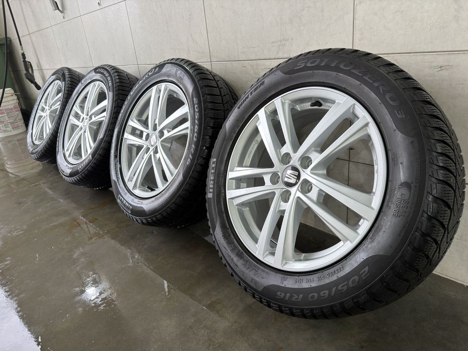 Диски з резиной 205.60.R16 5/100 VW Vag Golf4 Polo Skoda Seat