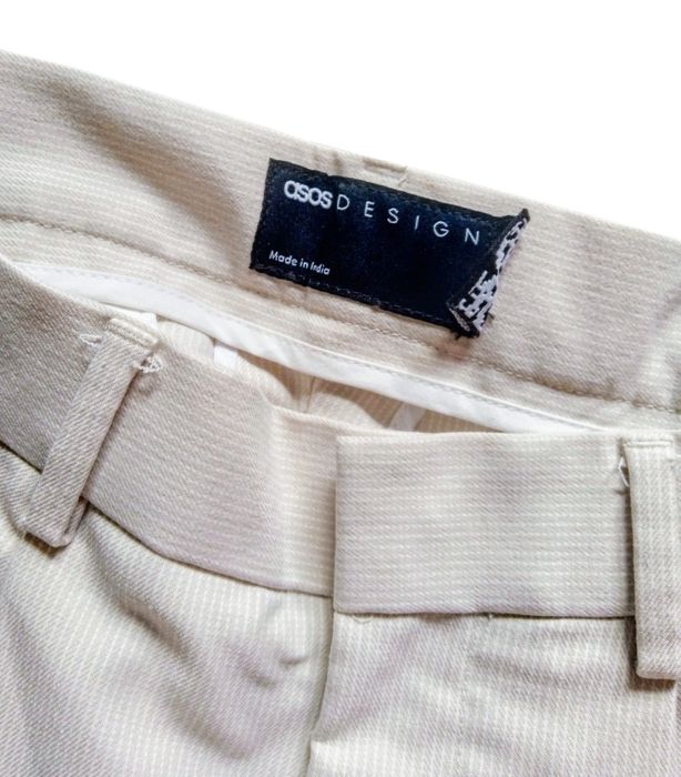 Beżowe, eleganckie spodnie – ASOS – XS / 34