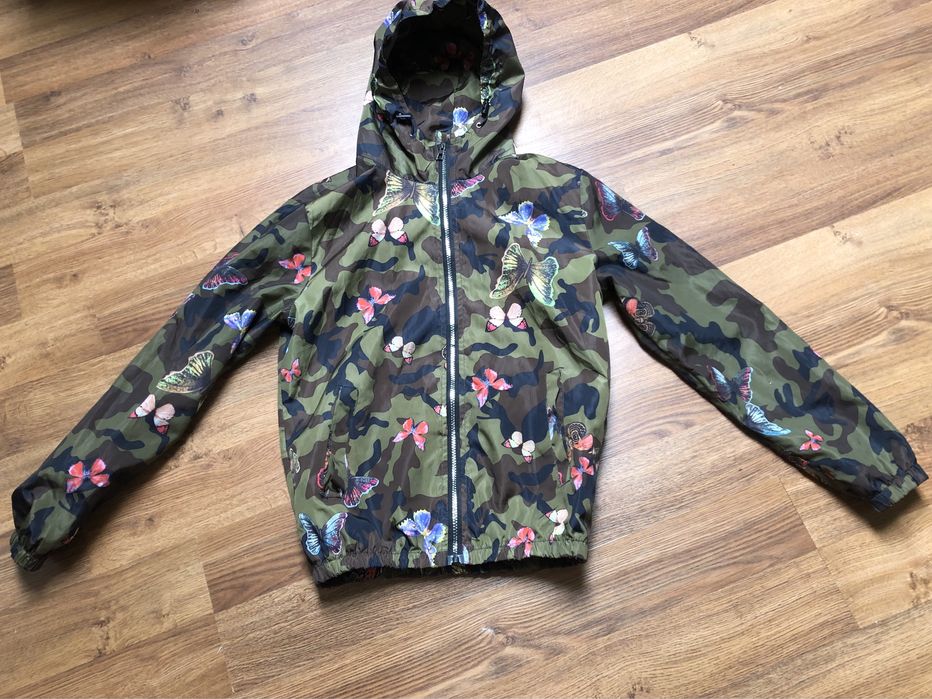 Kurtka wiatrówka moro wzór w motyle L Camo khaki