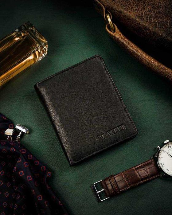 Zestaw skórzany portfel etui brelok 4U CAVALDI