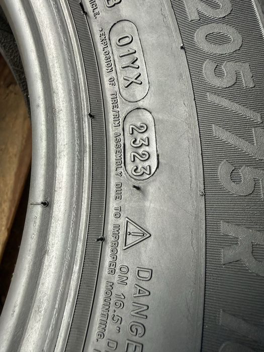 Літні шини 205/75 R16C 113/111R Michelin Agilis 3 2шт. 7,5мм 2023
