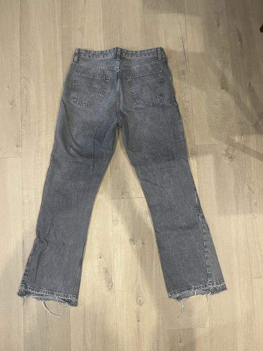 Zara flared jeans szare