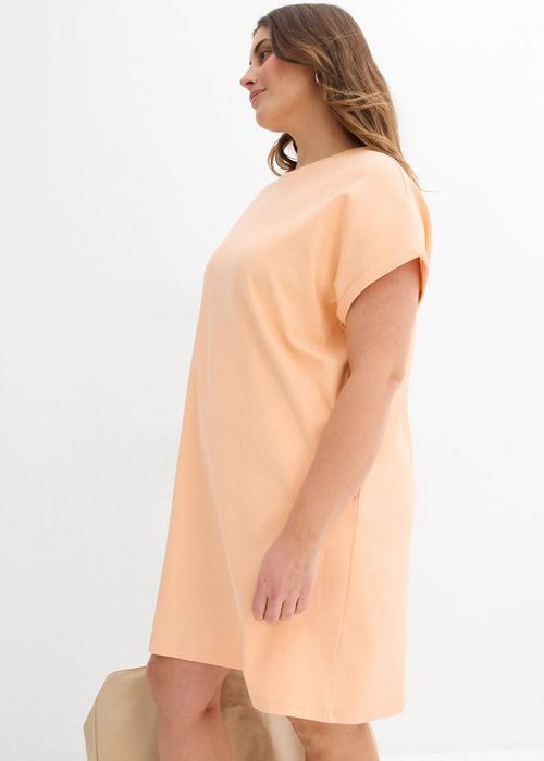 B.P.C prosta łososiowa sukienka bawełniana 48/50.