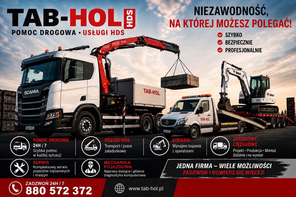 Uslugi HDS  Laweta transport maszyn