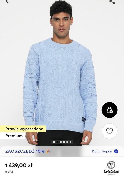 Sweter Carlo Colucci   Nowy Okazja