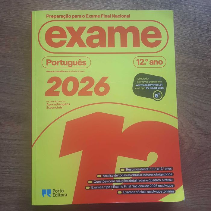 Português 12º ano, Preparação para Exame Nacional, Porto Editora