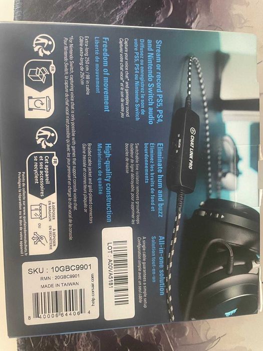 Elgato Chat Link Pro - adaptador de áudio para PS5, PS4, Nintendo Switch