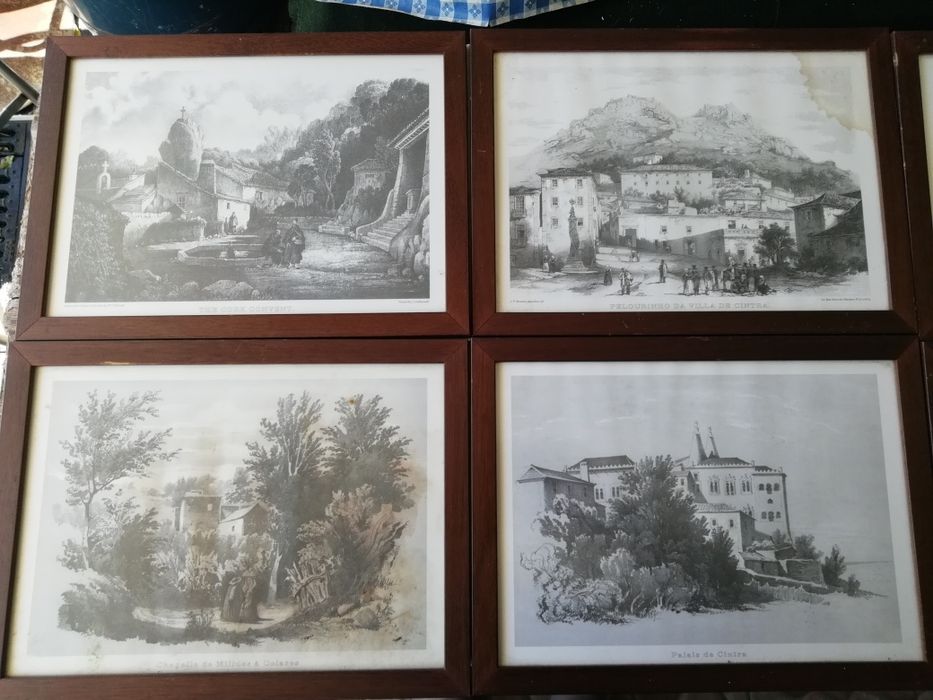 6 Antigos Quadros dos Monumentos de Sintra