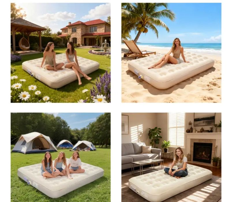 Materac samopompujący i wypompujący