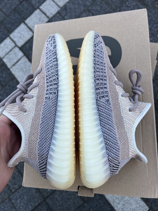 Adidas Yeezy Boost 350 V2 Ash Pearl sneakersy niskie brązowe 37 1/3