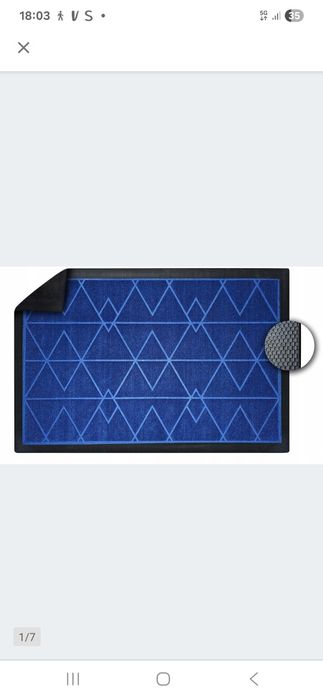 Wycieraczka gumowa 60x90 gruba granat