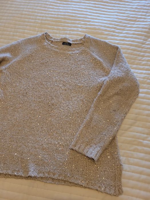 Camisola Lefties bege e dourada