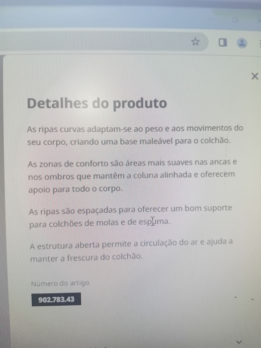 Estrado e colchão ikea